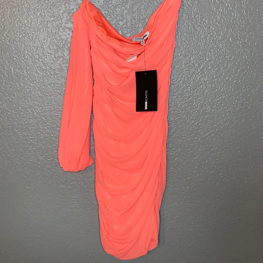 Neon orange, BRAND NEW dress